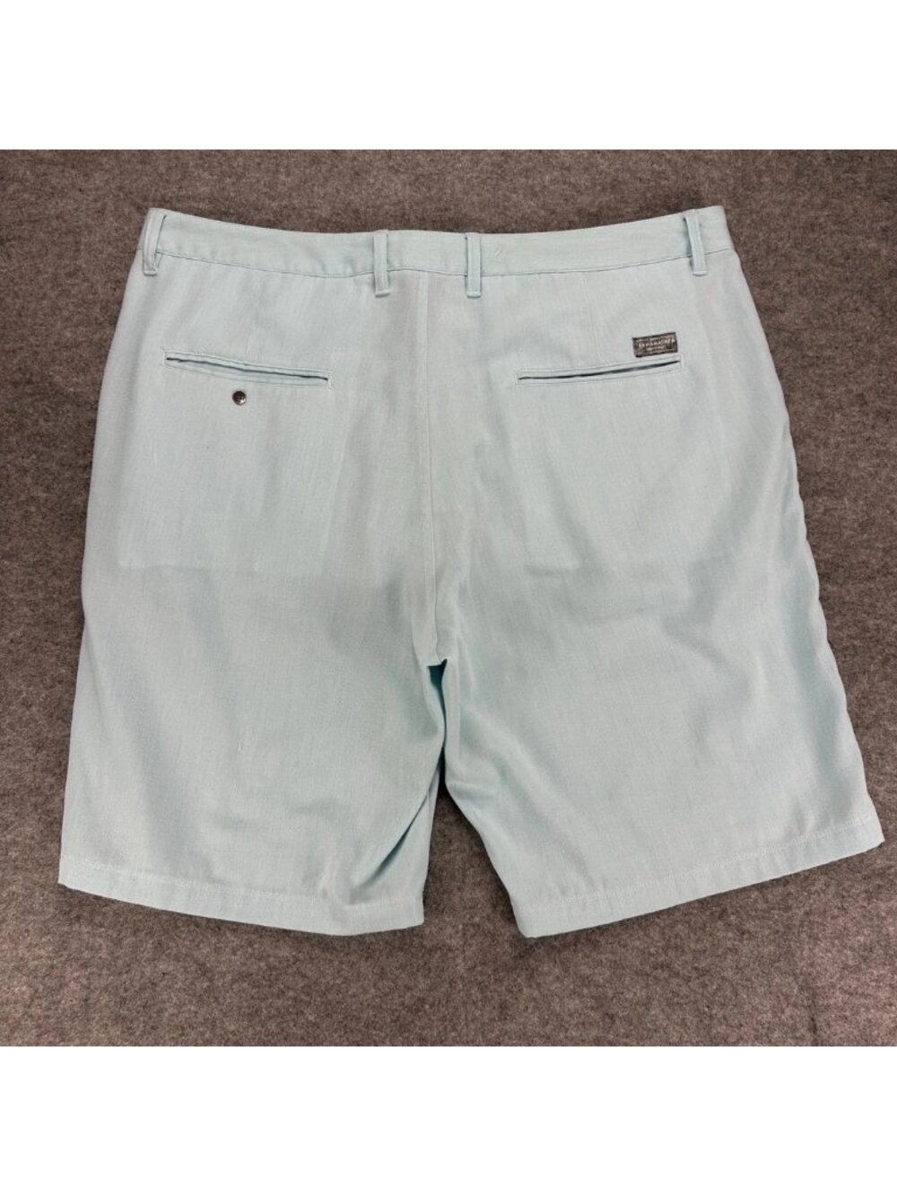 Travis Mathew Chino Shorts Mens 38 Light Blue Flat Front Classic "Read" - Picture 2 of 7